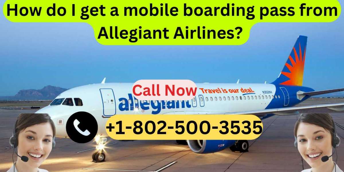 How do I get a mobile boarding pass from Allegiant Airlines