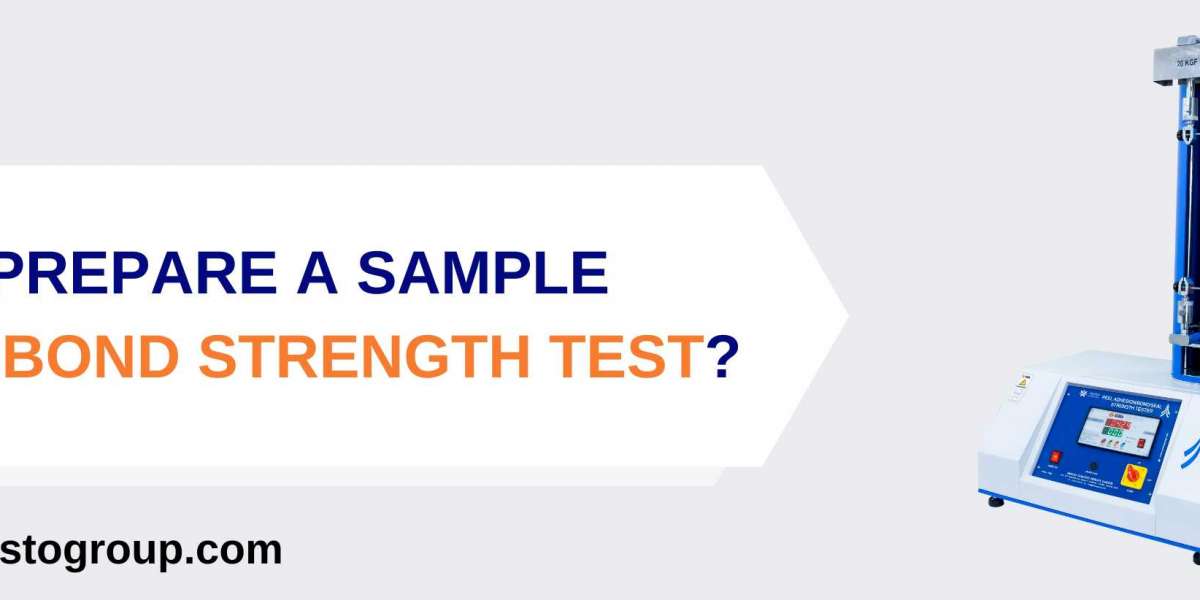 How to prepare a sample for the bond strength test?