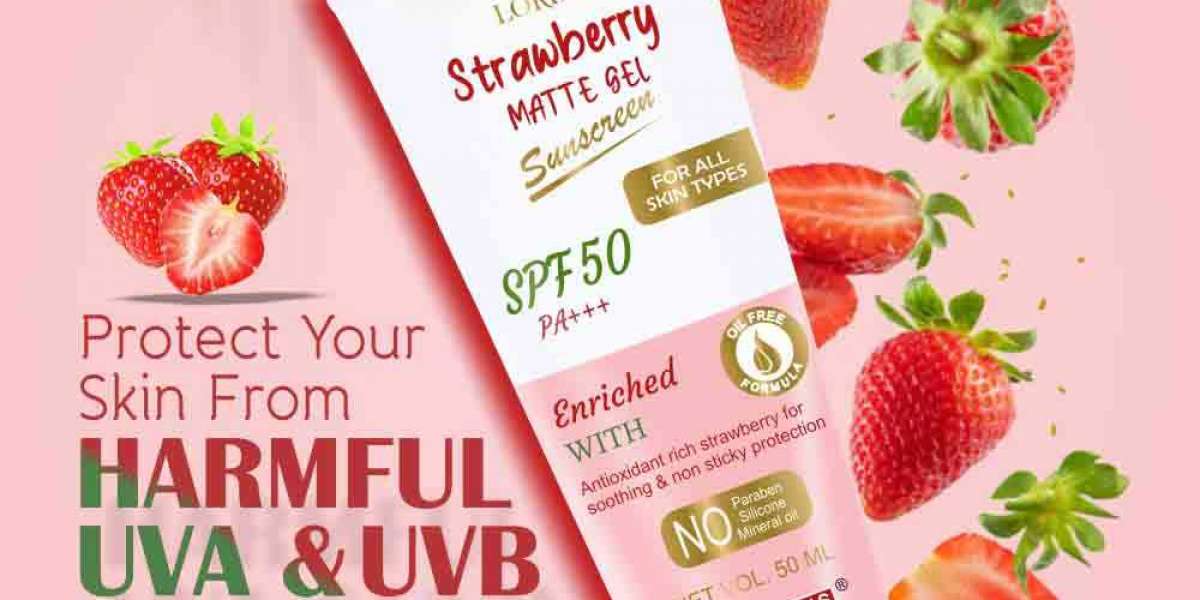 Protect Your Skin with Strawberry SPF 50 Matte Gel Sunscreen