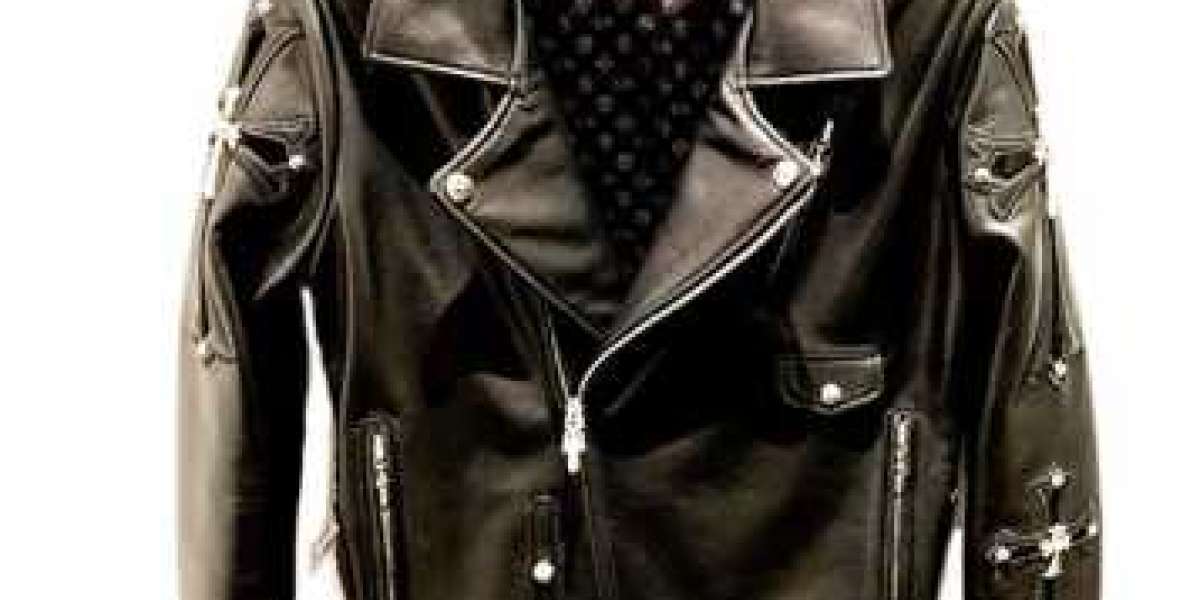 Elevate Your Style with the Iconic Chrome Hearts Biker Leather Jacket